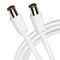 Maplin TV Aerial Cable Coaxial RF Male to RF Male - White