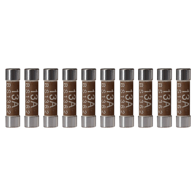 Maplin 13 Amp Plug Fuse BS1362 25.4 x 6.4mm - Pack of 10