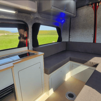 For Mercedes Vito MK2 Bare-Metal Interior Premium Window Curtains - Black/Black - CREATE YOUR OWN BUNDLE!Van-X