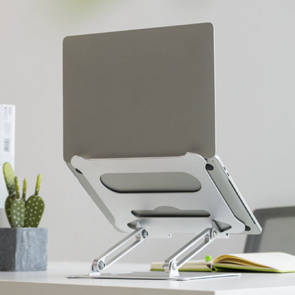 ProperAV Aluminium Construction Fully Adjustable Laptop or Tablet Stand - Silver