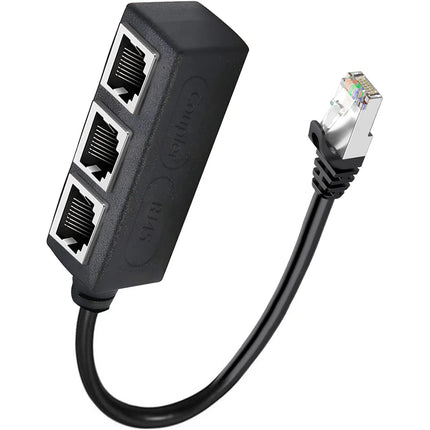 Ethernet Splitter, RJ45 1 Male to 4 x Female LAN Ethernet Splitter Adapter Cable Suitable Super Cat5,Cat5e,Cat6,Cat7 LAN Adapter