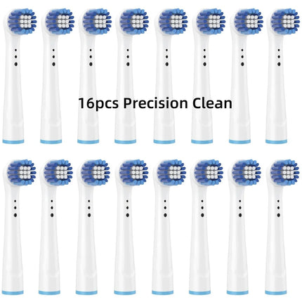 16/20PCS Brush Head nozzles for Oral B Electric Toothbrush Replacement Head Refill Sensitive Floss Cross Action for Oralb