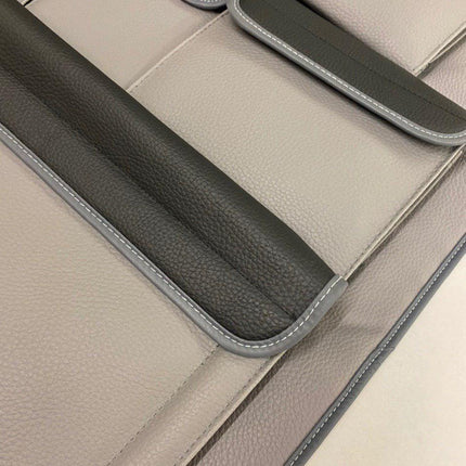 For VW T5 / T5.1 Transporter Double Back Seat Organiser (Grey with Black Lids)