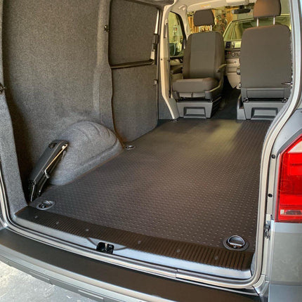 For VW T6.1 Transporter V2 Rear Tailgate Threshold Cover Full Length Plastic | Van-X
