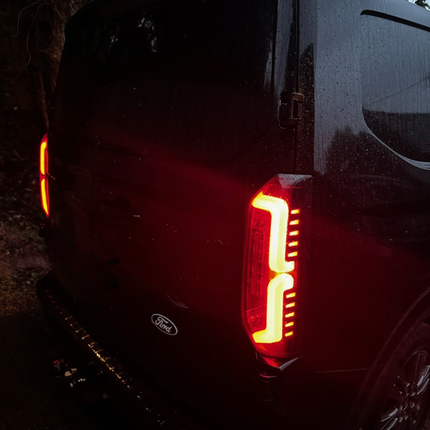 For New Transit Custom 2024–2026 Van-X Full LED Rear Lights Taillights – Smoked Lenses Upgrade