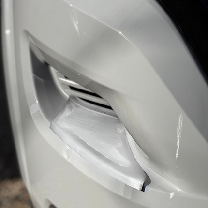 For Peugeot Boxer Front Bumper Foot Plate Protectors – White, Set of 2 | Van-X