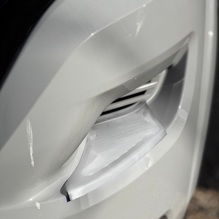 For Peugeot Boxer Front Bumper Foot Plate Protectors – White, Set of 2 | Van-X