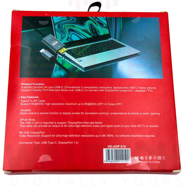 Type C to DP 8K VD-ADP015