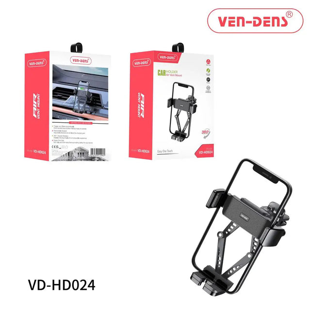 Gravity Car Vent Phone Mount – Auto-Clamp 360° Rotating Universal Holder