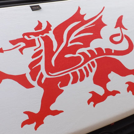 For VW T5, Bonnet Bra (Welsh Dragon) White | Van-X
