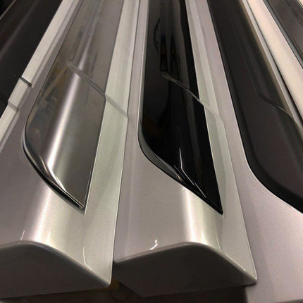 For VW T6 Transporter LWB Side skirts Painted Ready in  Reflex Silver, Painted and Ready to Fit ABS plastic