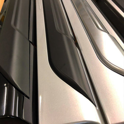 For VW T6.1 Transporter LWB Side Painted Ready Skirts Reflex Silver Plastic Painted and Ready to Fit
