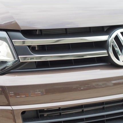 For VW T5.1 Transporter Twin-Line Front Grille Trim (4 Pcs)