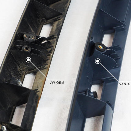 For VW T6 Barndoor Rear Number Plate Unit - Deep Black