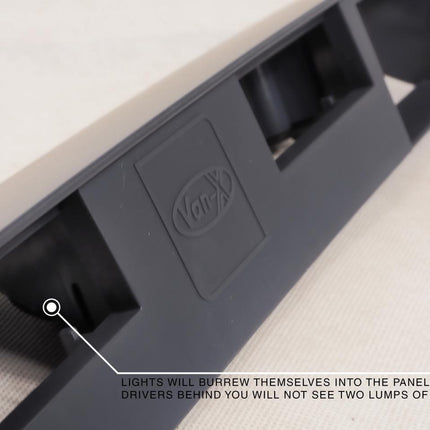 For VW T5, T5.1 Barn Door Rear Number Plate Unit Modified Version - Primer