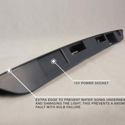 For VW T5, T5.1 Barn Door Rear Number Plate Unit Modified Version - Primer