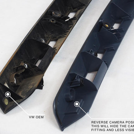 For VW T6 Barn Door Rear Number Plate Unit Modified Version - Primer