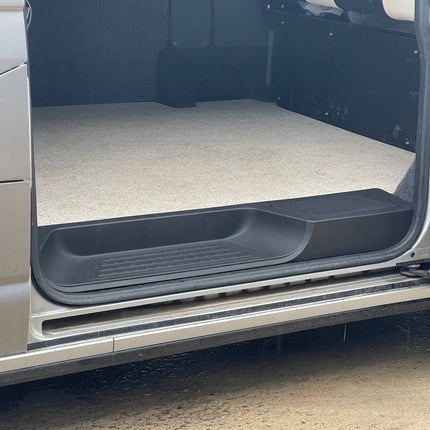For VW T6.1 Transporter Side Loading Door Step V3 17mm Extra Deep with Storage Compartment