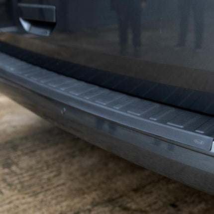 For VW T6 Transporter Multivan Rear Tailgate Bumper Protector – Black Plastic | Van-X