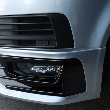 For VW T5.1 Transporter Front Sportline Spoiler and Splitter – T5-X Styling, Painted & Ready to Fit