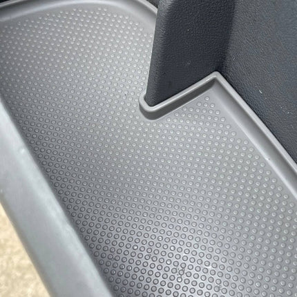 For VW T5, T5.1 van campervan Door Pocket Inserts, Rubber, Door Liner (Light Grey) Both Captain Seats Interior Styling ideal gift