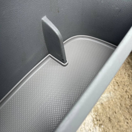 For VW T5, T5.1 van campervan Door Pocket Inserts, Rubber, Door Liner (Light Grey) Both Captain Seats Interior Styling ideal gift