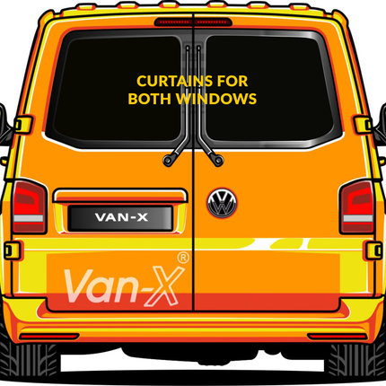 For Vauxhall Vivaro Window Curtains Eco-Line - Black