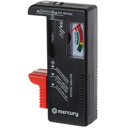Maplin Universal Analogue Battery Tester for AA, AAA, C, D, 9V PP3 & Coin Button Cells