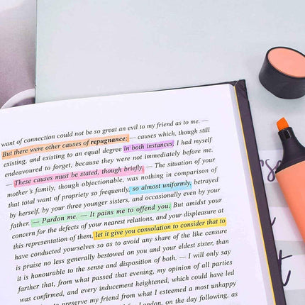 YISAN Bright Pastel Highlighters 6-Color Set for Creative Colourful Marker Set