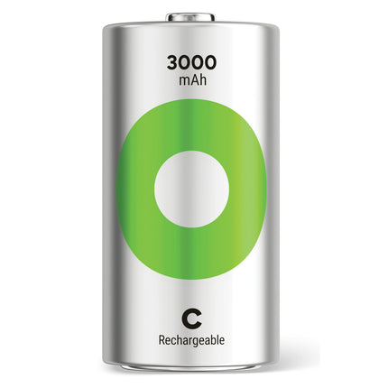 GP Recyko C Size 3000mAh Rechargeable Batteries