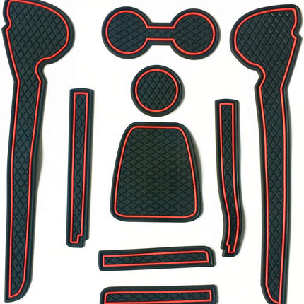 Car Non-slip Interior Door Cup Cushion Mat 9pcs for VW Polo 2011-2015