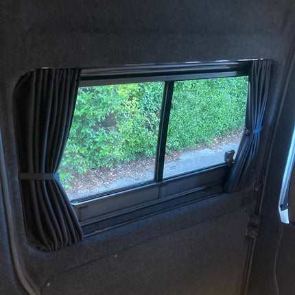 For MAN TGE / New Crafter Premium Window Curtains - Black/Black- CREATE YOUR OWN BUNDLE | Van-X