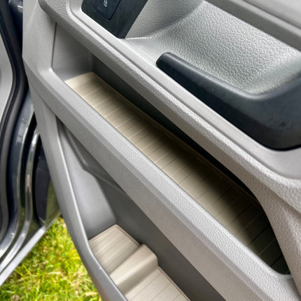 For MAN TGE Rubber Door Liner Pocket Inserts Grey | Van-X
