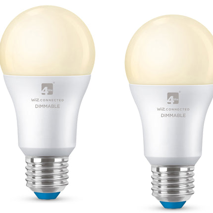 4lite WiZ Connected A60 Warm White WiFi LED Smart Bulb - E27 Large Screw