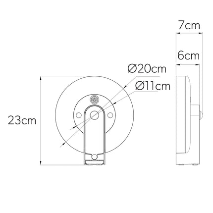 4lite Arundel Solar IP44 Die-Cast Aluminium LED Outdoor Wall Light with Built in PIR Motion Sensor