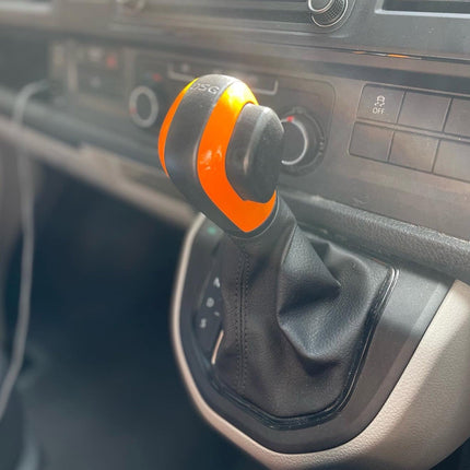 For VW T5.1 Transporter DSG Gear Knob Styling Caps – Orange Painted Upgrade, Ready to Fit