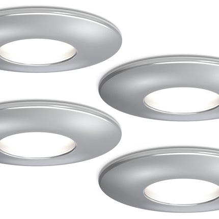 4lite IP20 GU10 Fire-Rated Downlight - Chrome