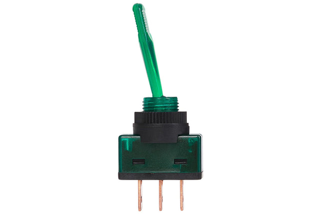 Maplin SPST Illuminated Toggle Switch - Green