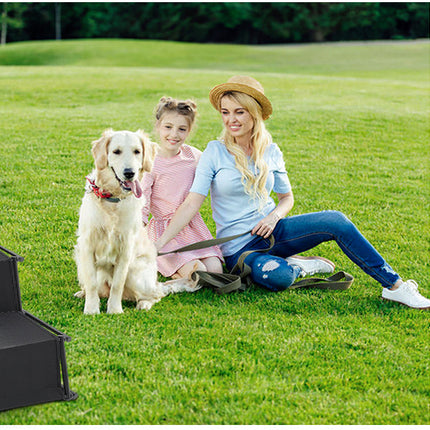 Foldable Dog Ramp Adjustable Non Slip Pet Steps For Car Bed 176lbs Fellie