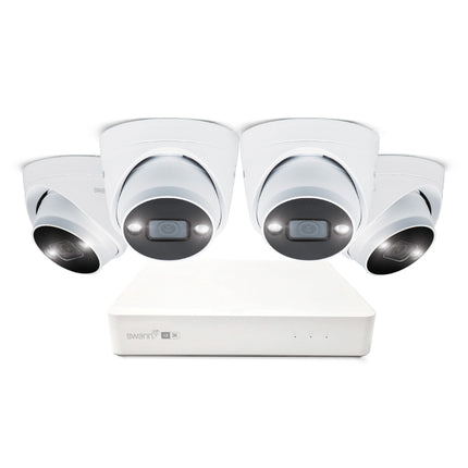 Swann AdvancedX 5MP 1TB 8-Channel Wired NVR CCTV with 4 Dome Camera Kit