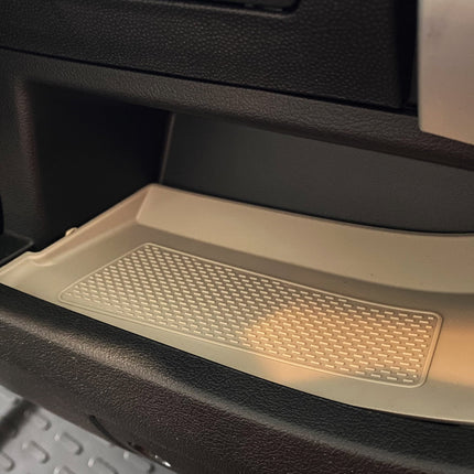 For Vauxhall Movano Lower Dashboard Rubber Inserts/Mats Light Grey autotrail motorhome, camper