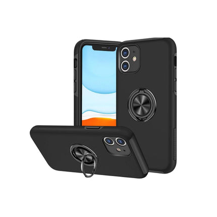 iPhone 11 Ring Holder Case Black Kickstand
