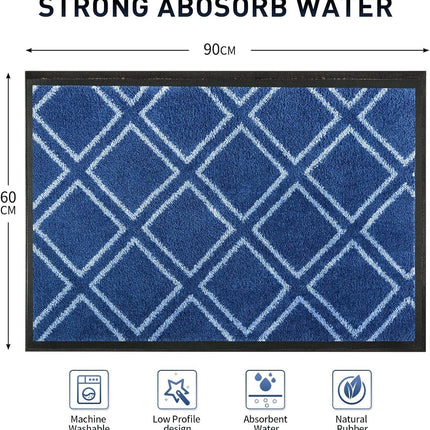 Door Mat 60x90cm Non Slip Washable Indoor Outdoor Entrance Mat Mibao