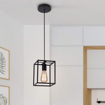 Pendant Light Vintage Retro Ceiling Lamp Industrial Black Metal Lamp