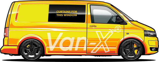 For VW T5 Transporter Van Conversion Premium Curtains - Black/Grey - CREATE YOUR OWN BUNDLE! Van-X