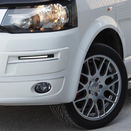 For VW T5.1 Transporter Light Bar Version DRL, Daylight Smoke DRL Painted and Ready to Fit