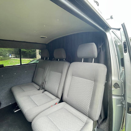 For VW T5,T5.1 Transporter Rear Seat Divider Curtain Kit with Rail Premium Quality - Van-X