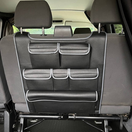 For Ford Transit Custom Double Back Seat Organiser – Premium Leatherette Storage | Van-X
