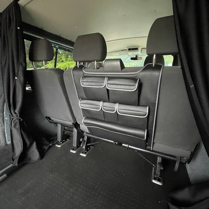 For VW T5 & T5.1 Transporter Campervan Back Seat Organiser – Leatherette Single & Double | Van-X