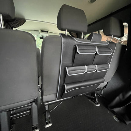For Ford Transit Custom Double Back Seat Organiser – Premium Leatherette Storage | Van-X